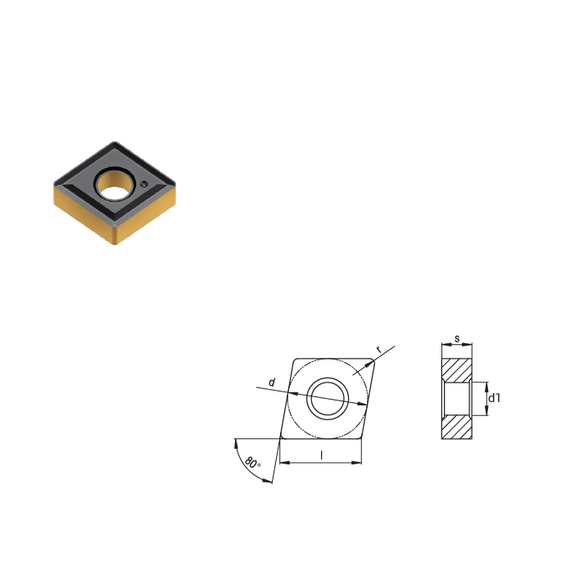 Achteck CNMG 120404E-PC4 AC250P esztergalapka