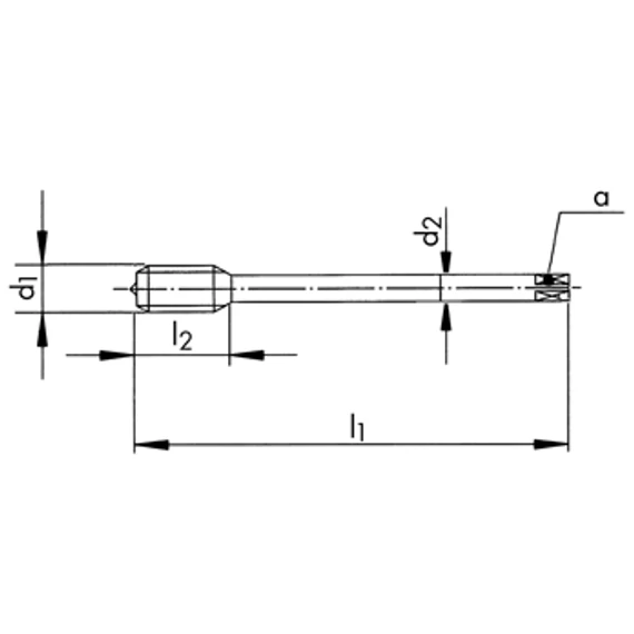 DC N1210-S M14x125 6H menetfúró HSSE