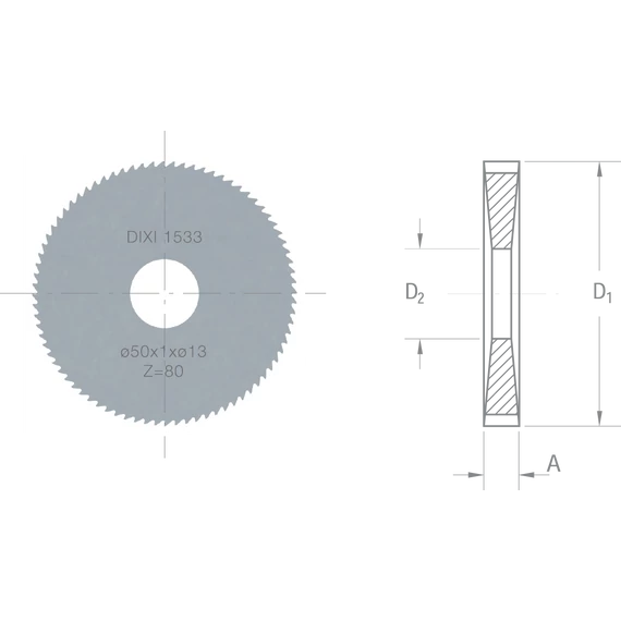 Dixi 1533 D 30 x 0,40 x D 8,00 Z=80 keményfém fűrésztárcsa