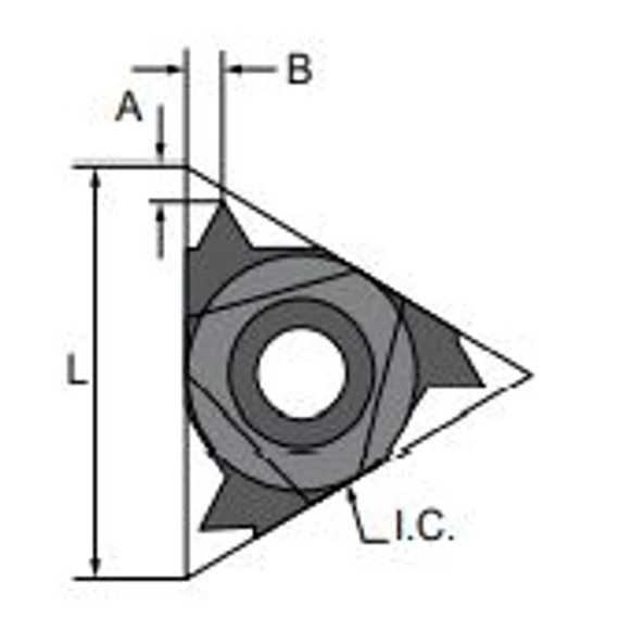 Lamina ISO 0,5 IR16 LT 10 váltólapka